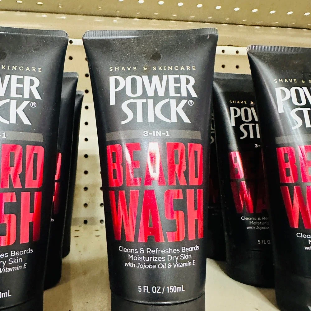 Power Stick 3-in-1 Beard Wash 5oz Men Shave Skincare USA Made Ships ASAP